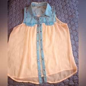 Guess sheer blouse